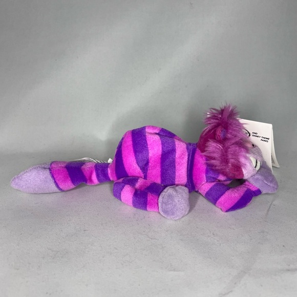 NWT - Disney Alice in Wonderland Cheshire Cat bean bag plush beanie - Picture 3 of 5